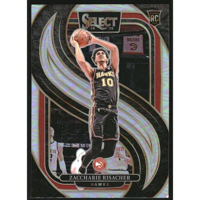 2024-25 Select Silver Prizms #180 Zaccharie Risacher