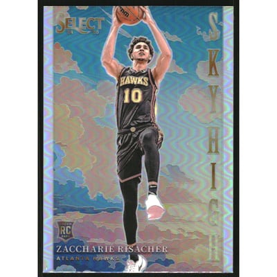 2024-25 Select Sky High Silver Prizms #14 Zaccharie Risacher