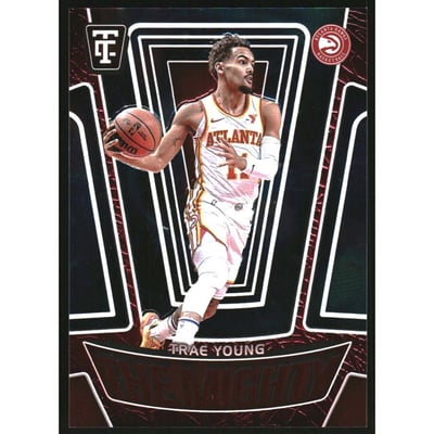 2024-25 Totally Certified The Mighty Mirror Red #21 Trae Young