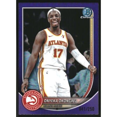 2025-26 Bowman Chrome Purple Refractors #BCV167 Onyeka Okongwu