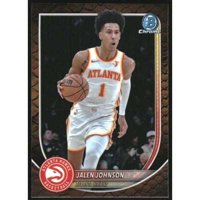 2025-26 Bowman Chrome Reptilian Refractors #BCV85 Jalen Johnson