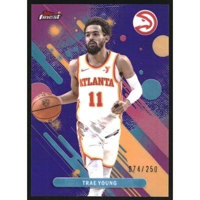 2025-26 Finest Purple Refractors #45 Trae Young C