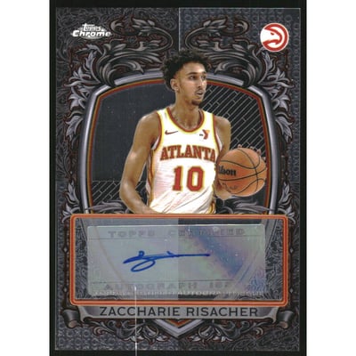 2025-26 Topps Chrome Signature Style #SSZR Zaccharie Risacher