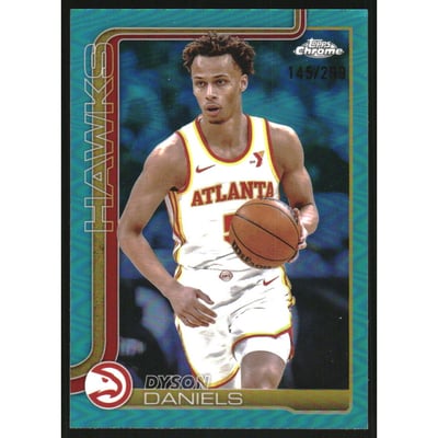 2025-26 Topps Chrome Teal Refractors #68 Dyson Daniels