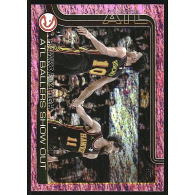 2025-26 Topps Pink Holo Foil #284 Heat Catch Fire/Norman Powell/Tyler Herro