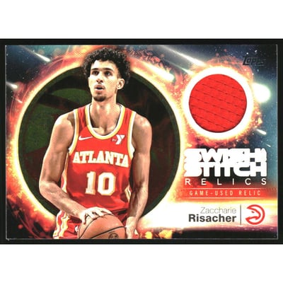 2025-26 Topps Swish and Stitch Relics #SSTZR Zaccharie Risacher
