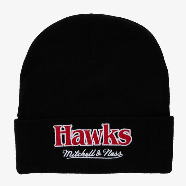 Atlanta Hawks Mitchell & Ness Team Origins Knit Beanie Hat HWC display picture 1