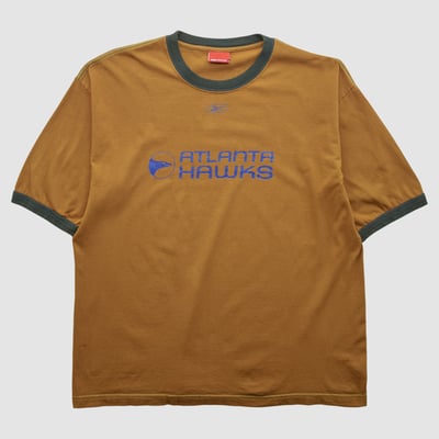 Atlanta Hawks Reebok 2000s T-shirt - Clay - XL by Fanatics Real Vintage