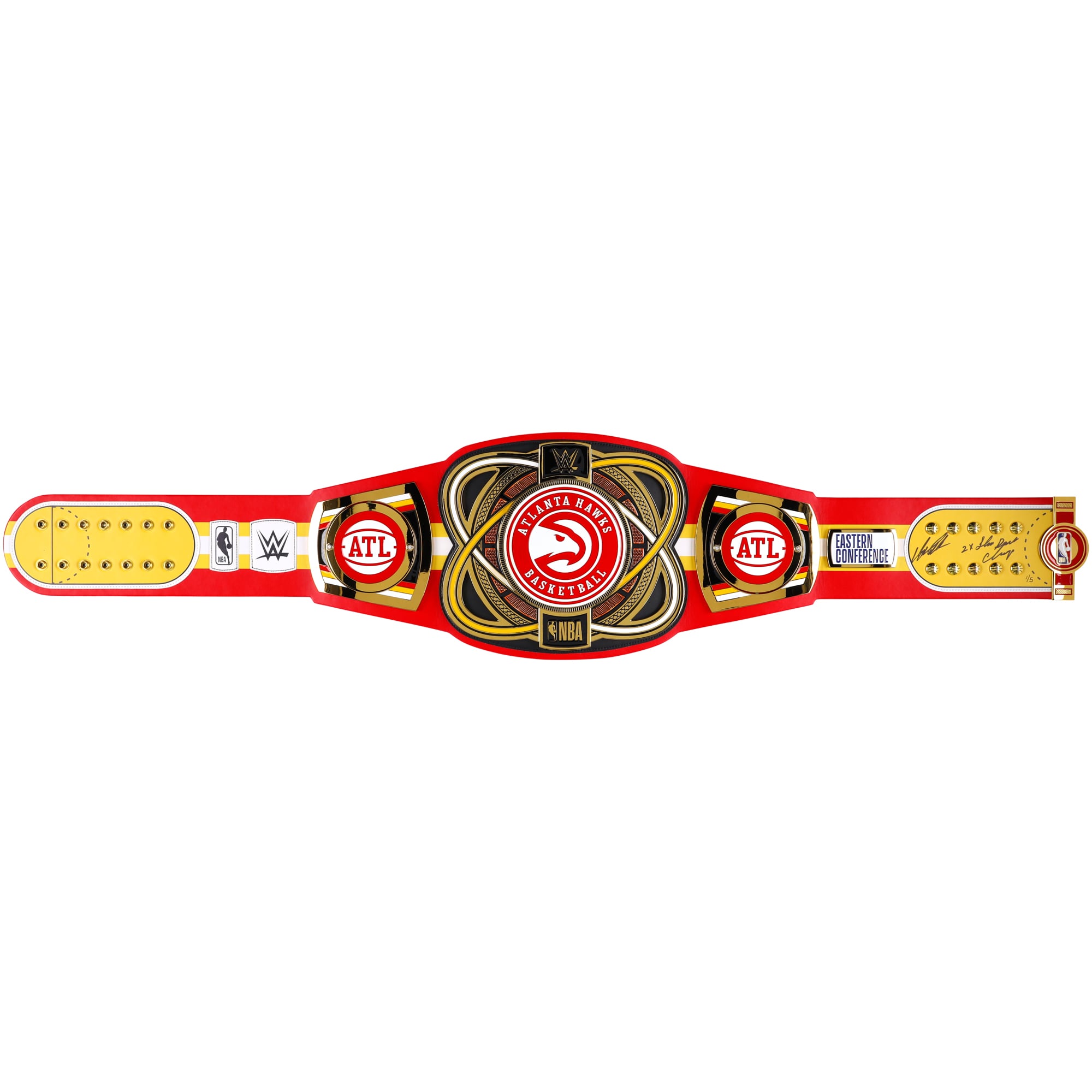 Dominique Wilkins Atlanta Hawks Autographed WWE Legacy Title Belt with "2X Slam Dunk Champ" Inscription - Limited Edition #1/5