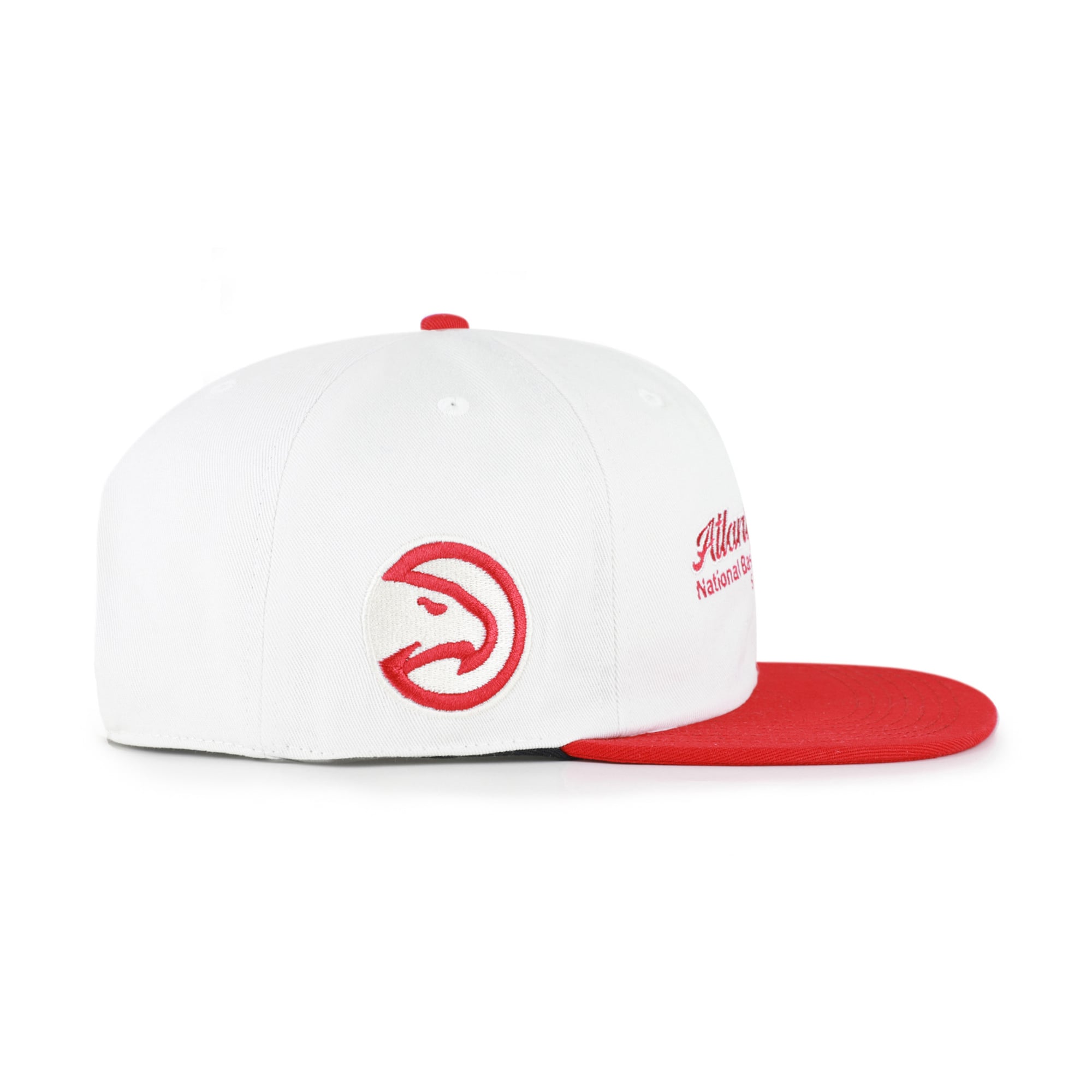 Casquette snapback Captain Atlanta Hawks Script Stack crème pour homme, modèle 47