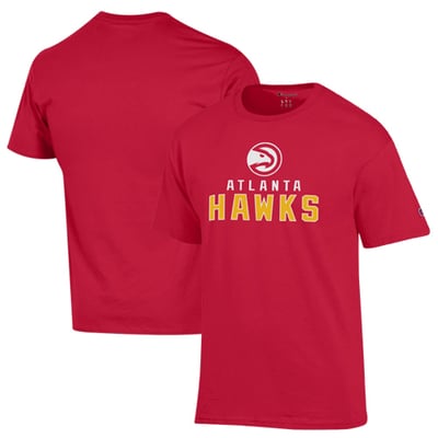 Atlanta Hawks Champion Jersey Cotton T-Shirt - Red