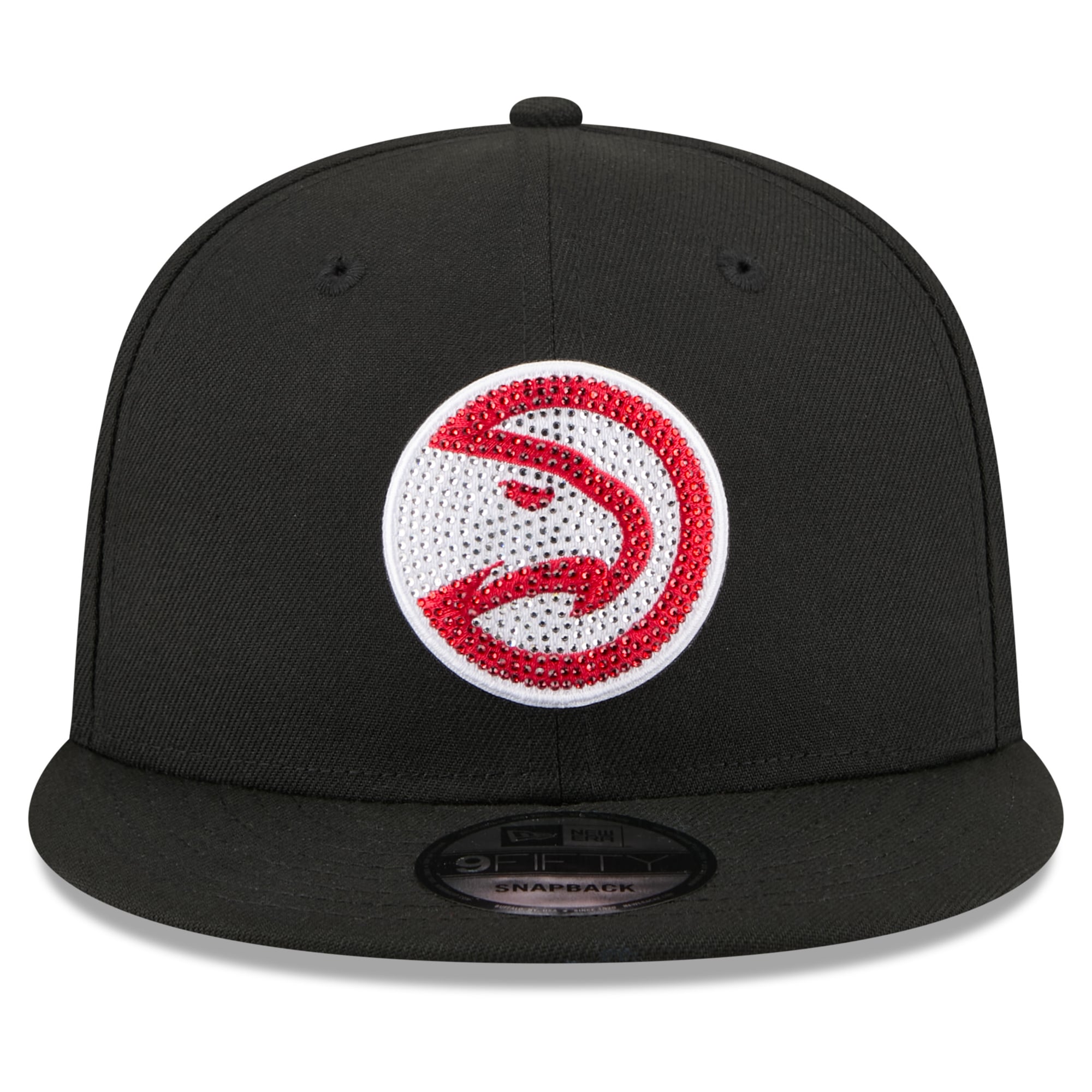 Men's New Era Black Atlanta Hawks 2026 NBA Draft Crystal 9FIFTY Snapback Hat