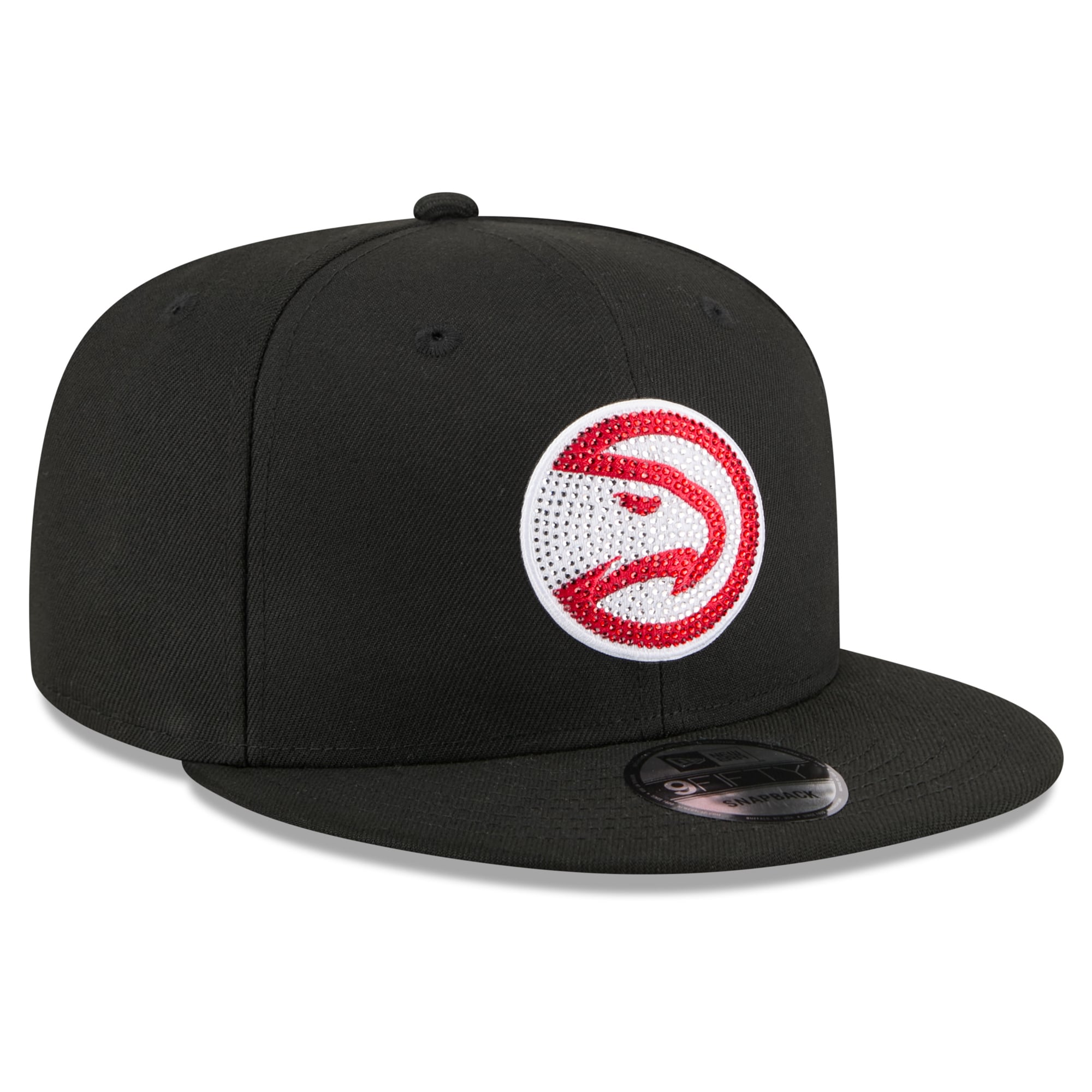 Men's New Era Black Atlanta Hawks 2026 NBA Draft Crystal 9FIFTY Snapback Hat
