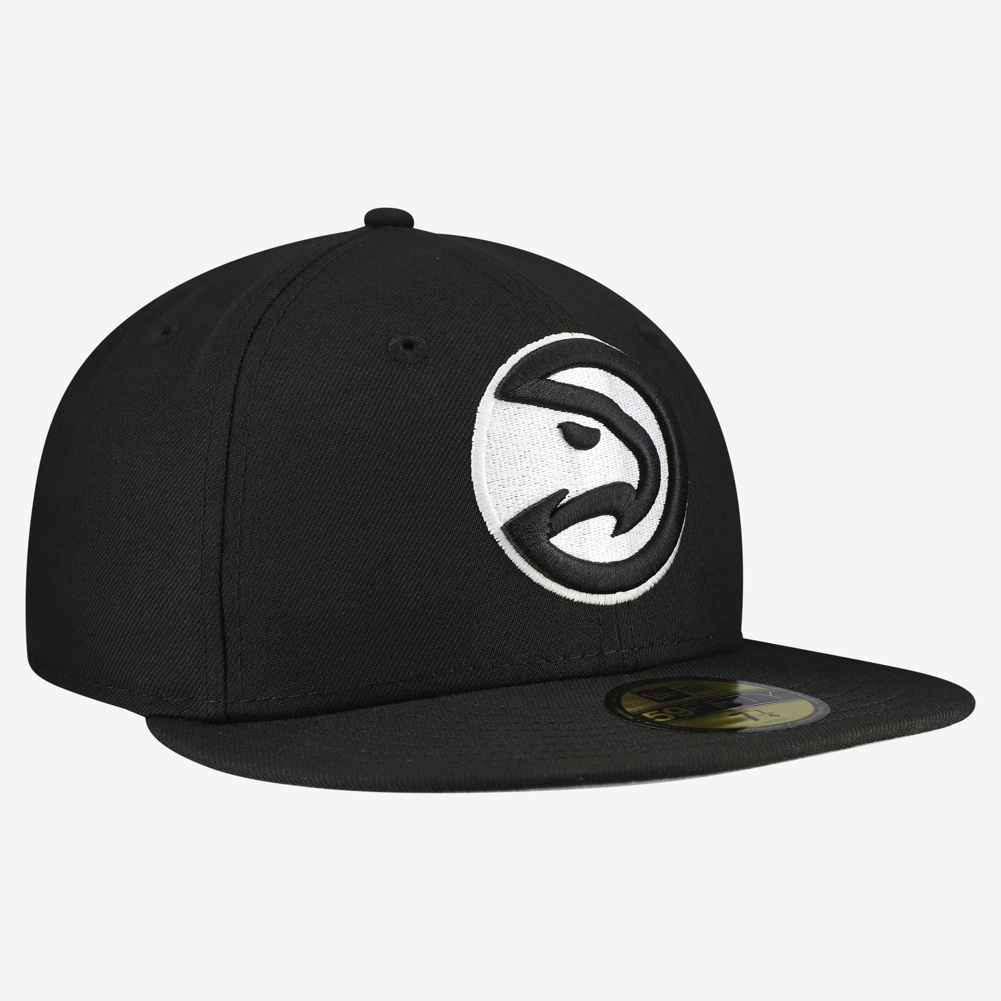 Men's New Era Black Atlanta Hawks 59FIFTY Fitted Hat