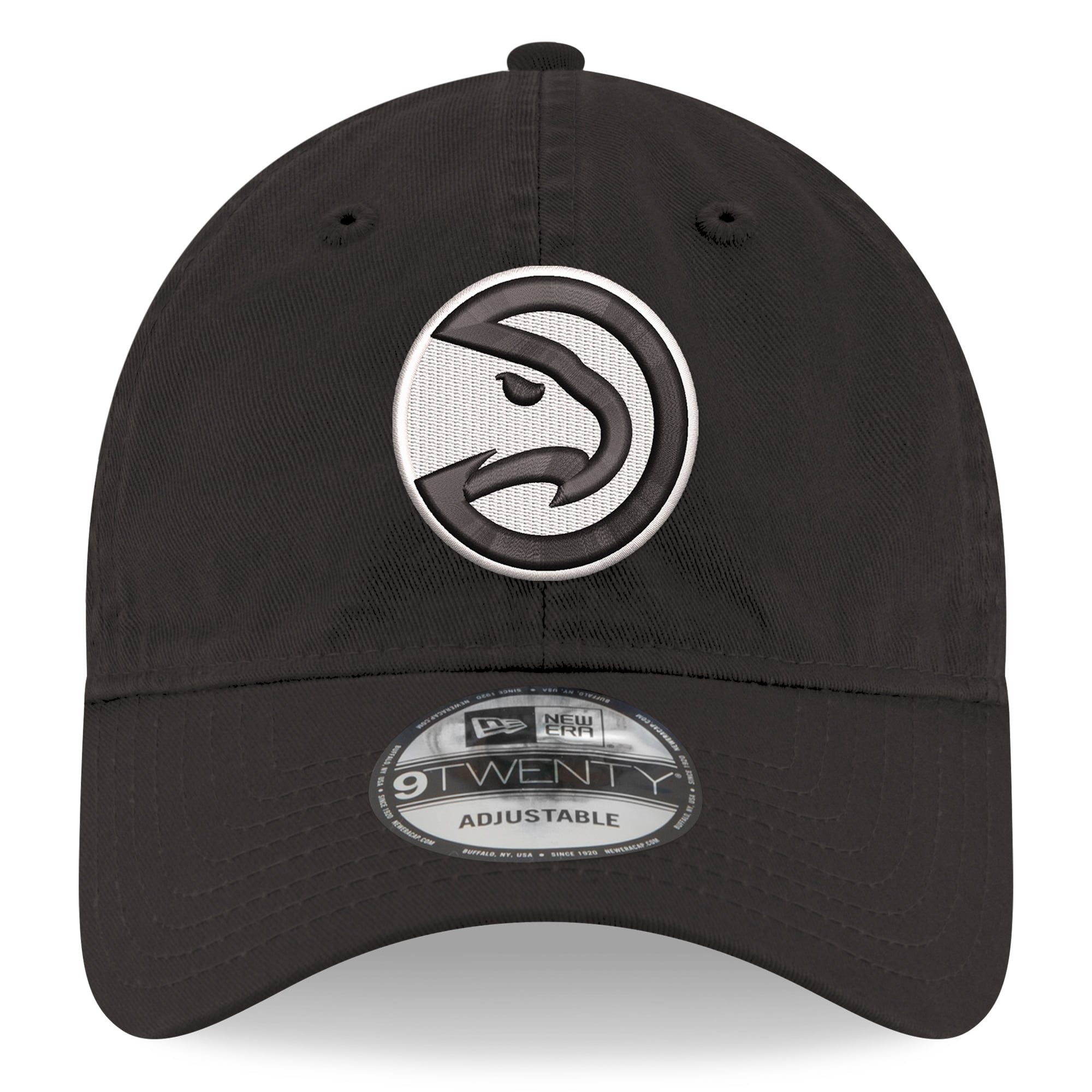 Men's New Era Black Atlanta Hawks 9TWENTY Adjustable Hat