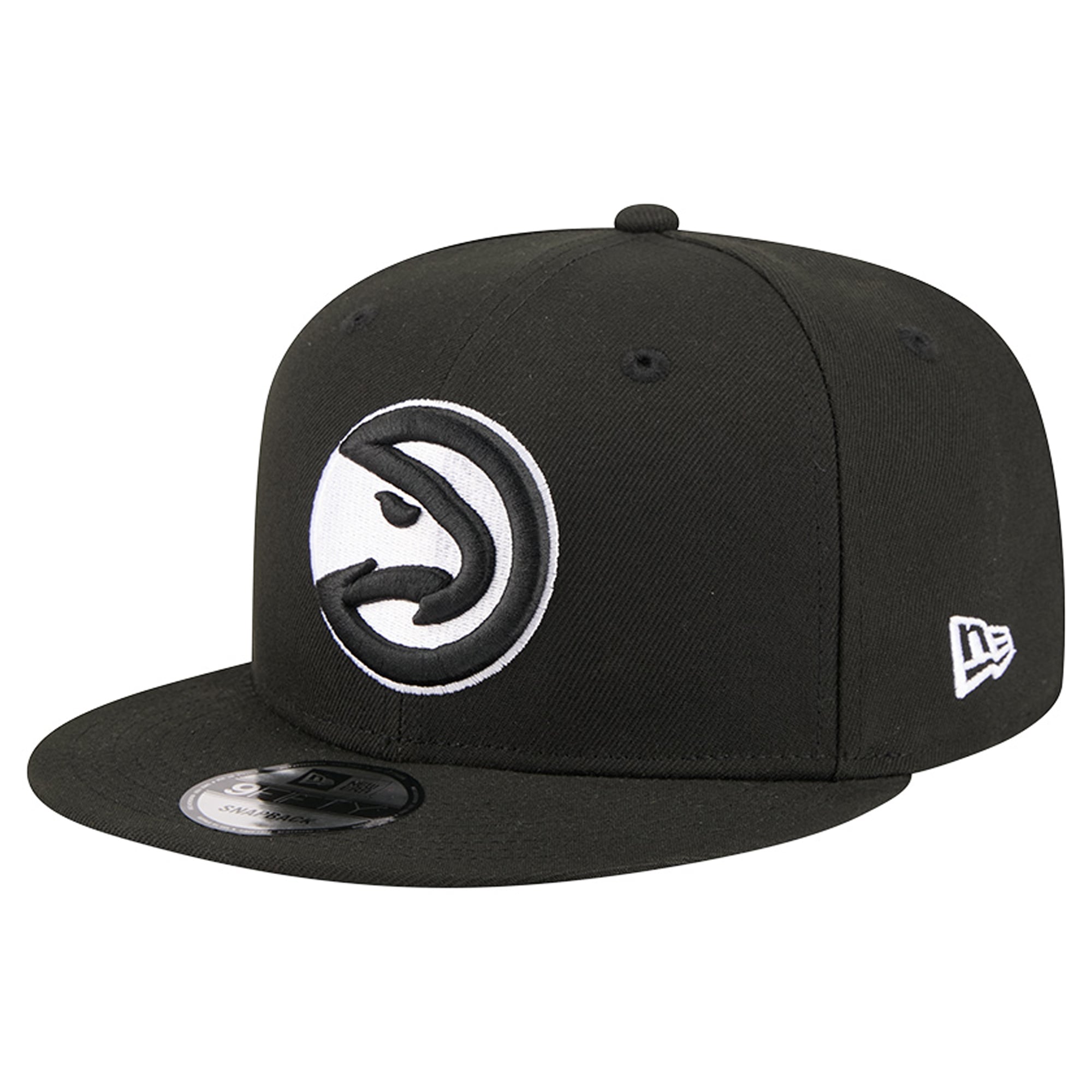 Men's Atlanta Hawks New Era Black Team 9FIFTY Snapback Hat