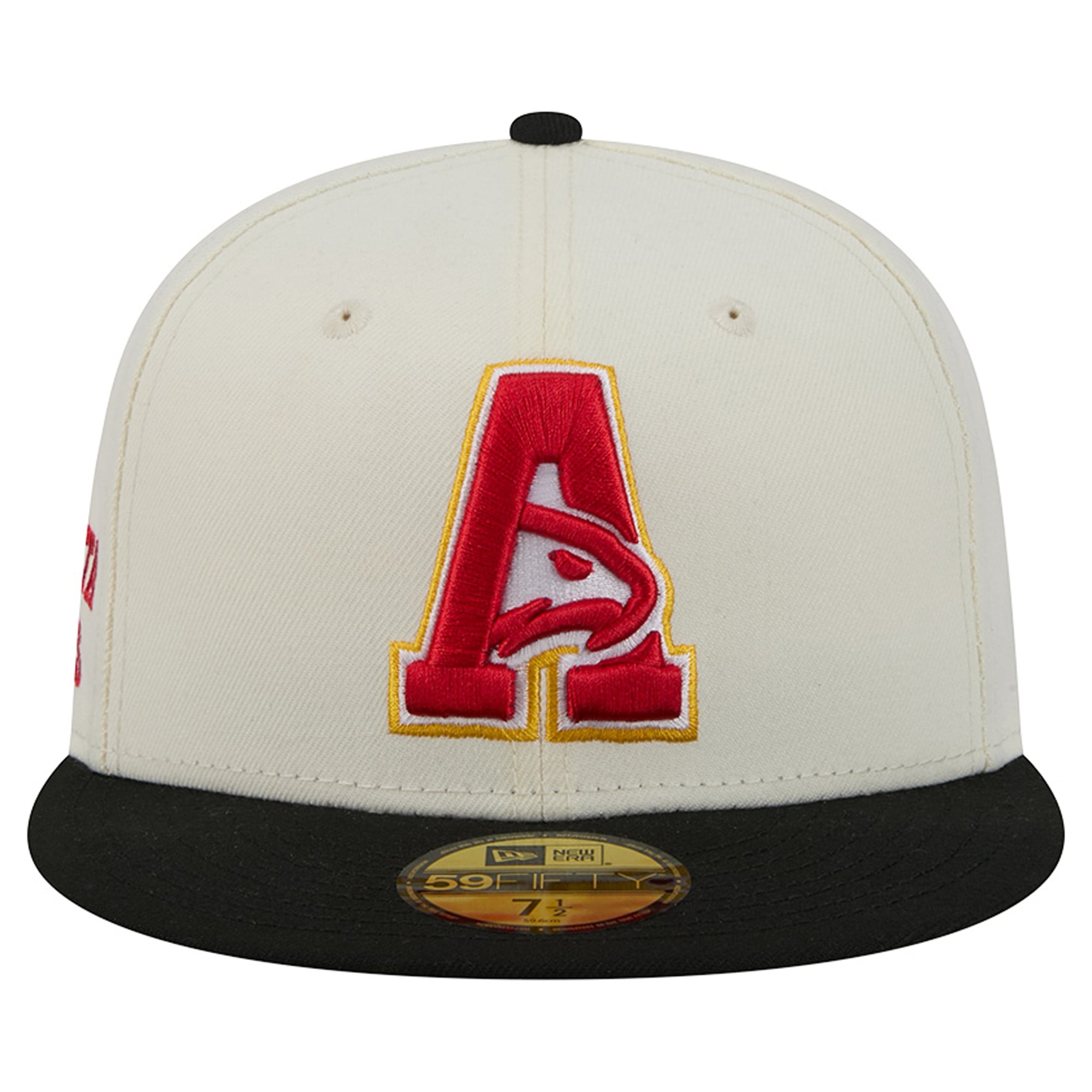 Casquette ajustée New Era Deceptor 59FIFTY crème/noire pour homme