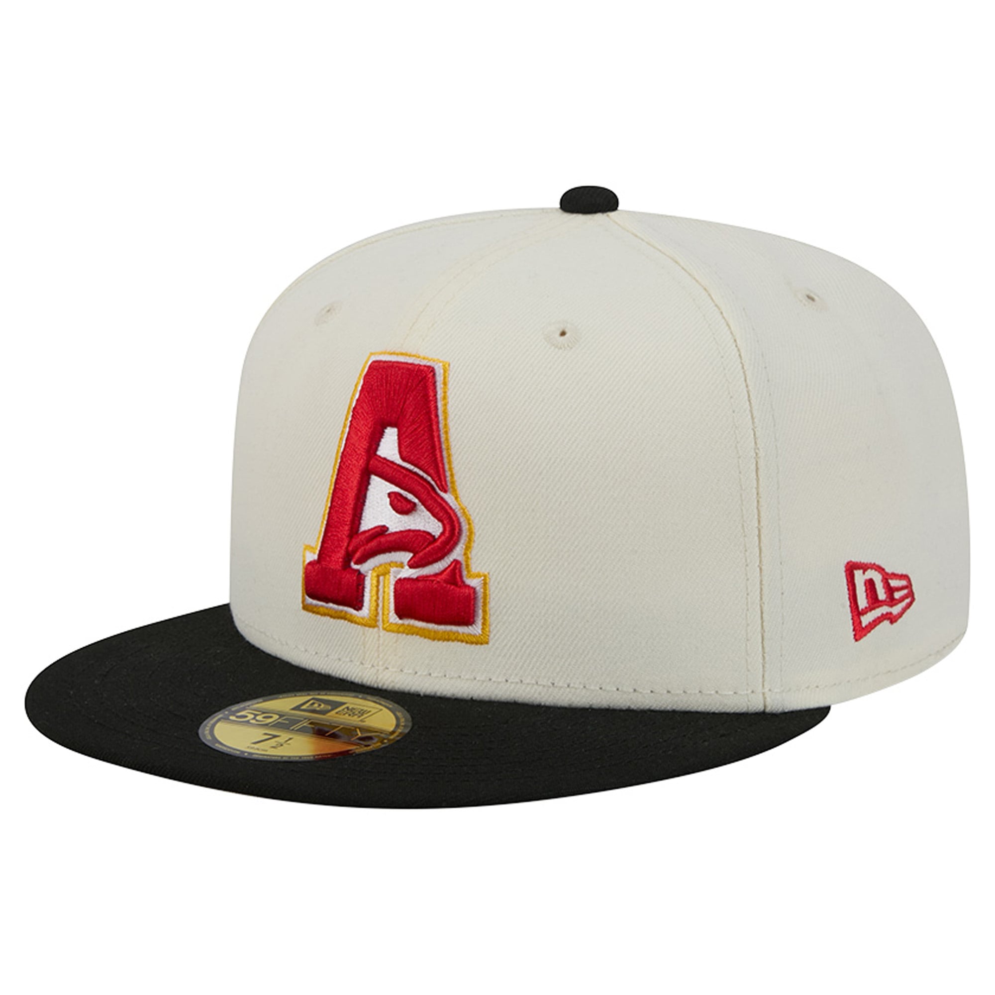 Casquette ajustée New Era Deceptor 59FIFTY crème/noire pour homme