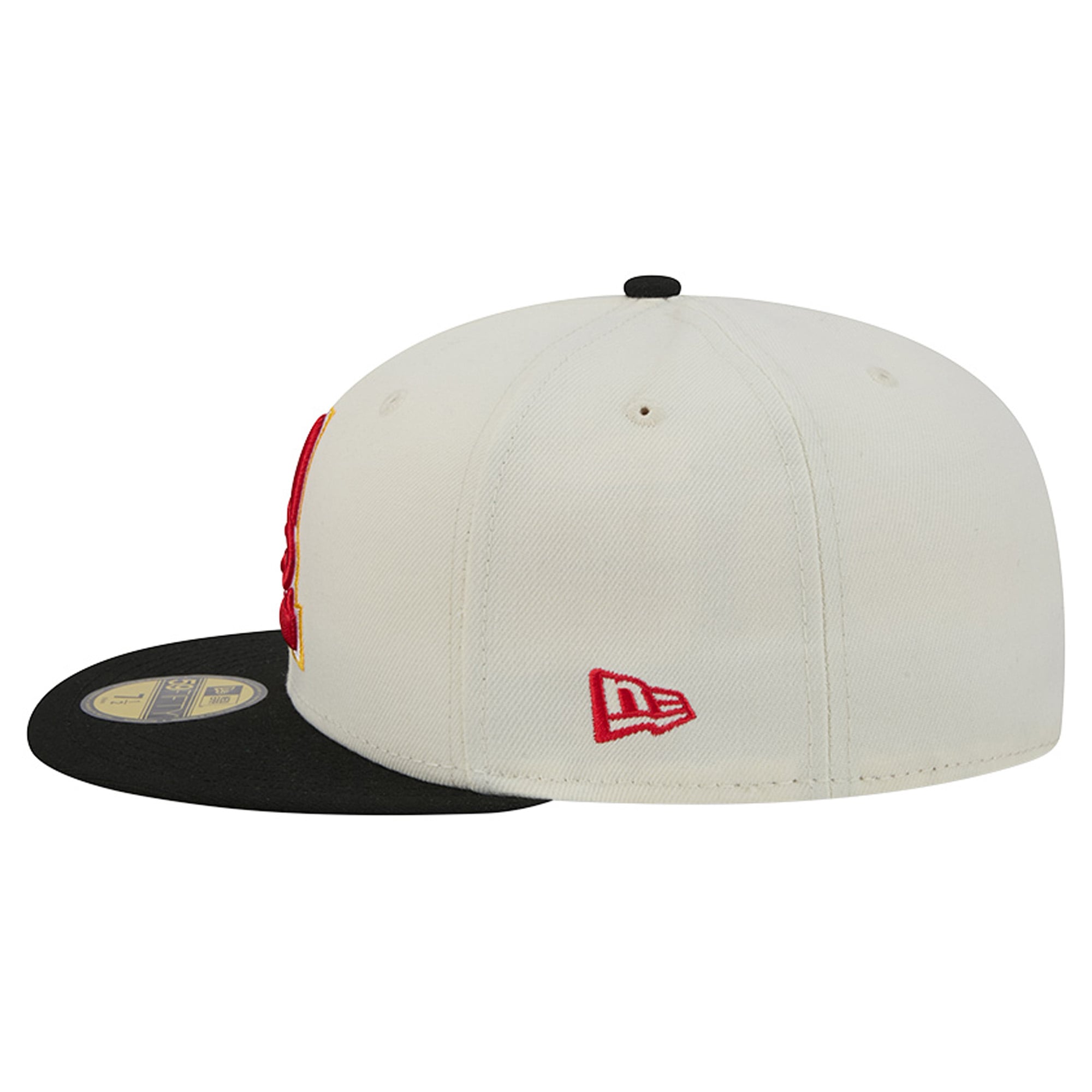 Casquette ajustée New Era Deceptor 59FIFTY crème/noire pour homme