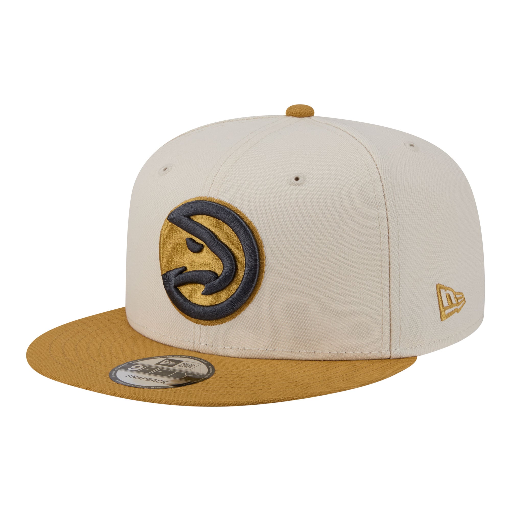 Men's Atlanta Hawks New Era Cream/Tan Two-Tone Color Pack 9FIFTY Snapback Hat