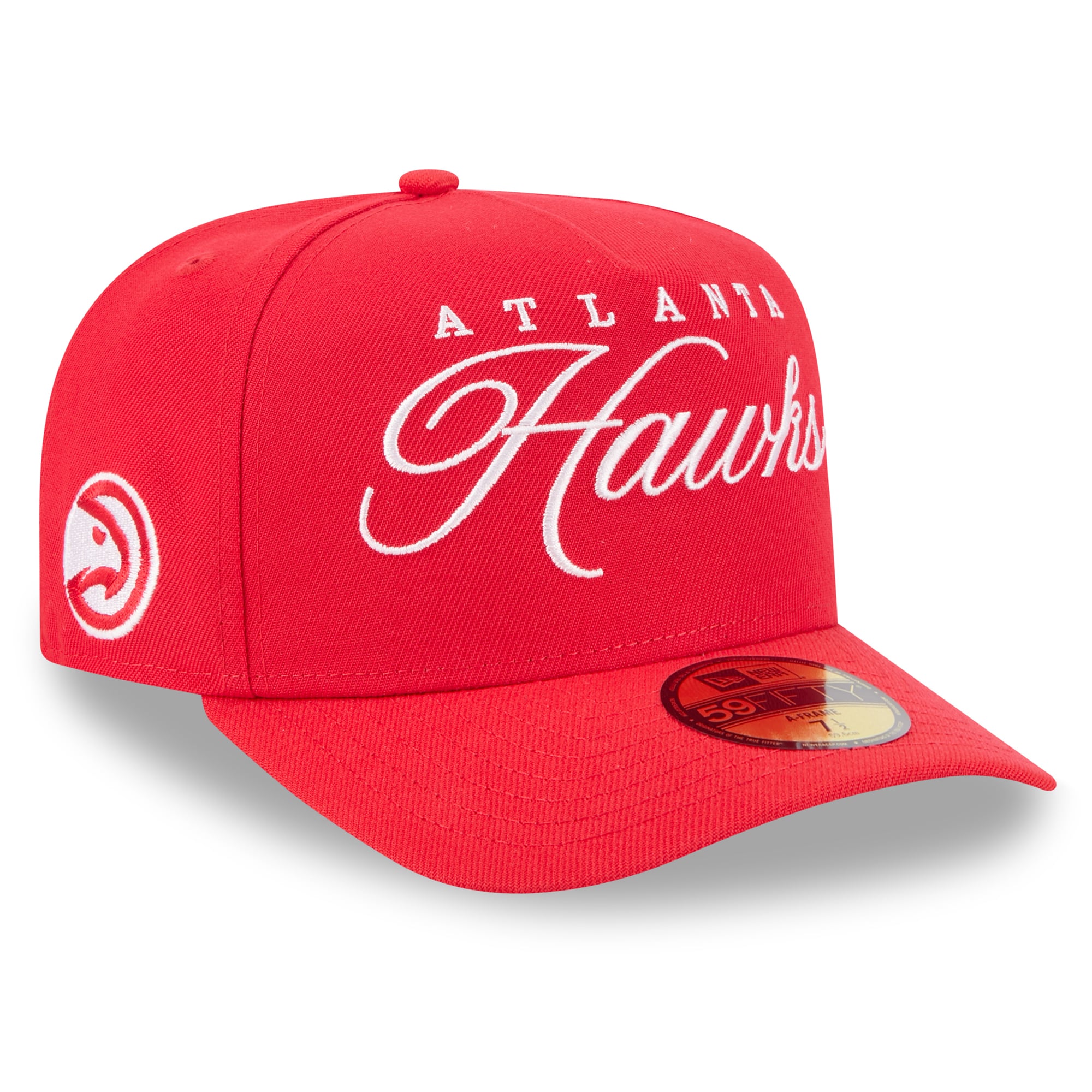 Men's Atlanta Hawks New Era Red 2025 NBA Draft A-Frame 59FIFTY Fitted Hat