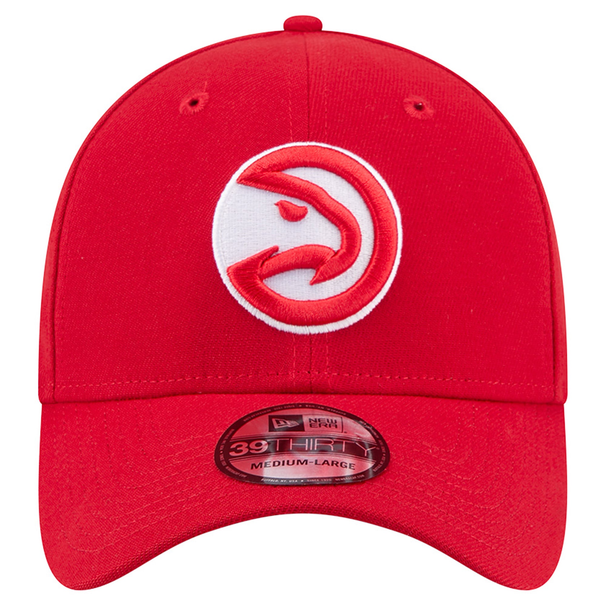 Casquette New Era rouge Atlanta Hawks 39THIRTY Flex pour homme