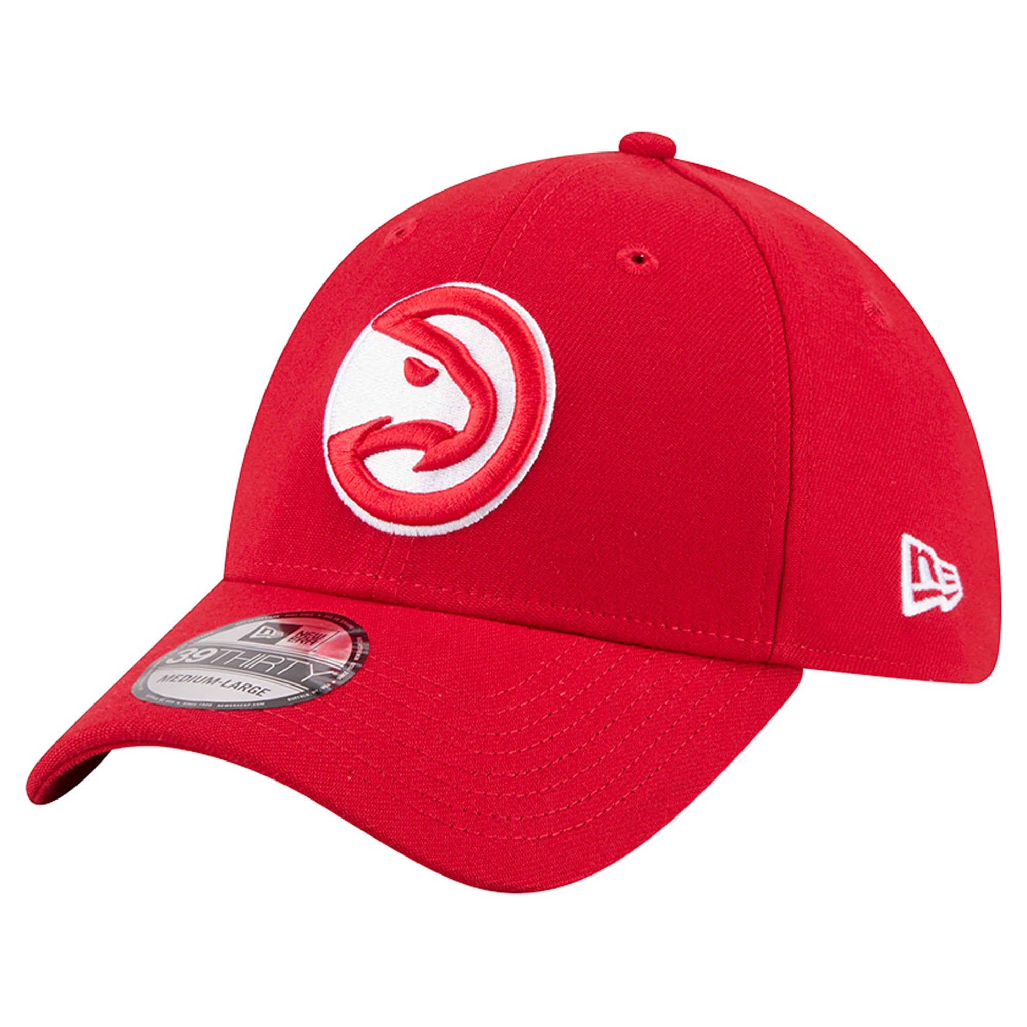 Casquette New Era rouge Atlanta Hawks 39THIRTY Flex pour homme