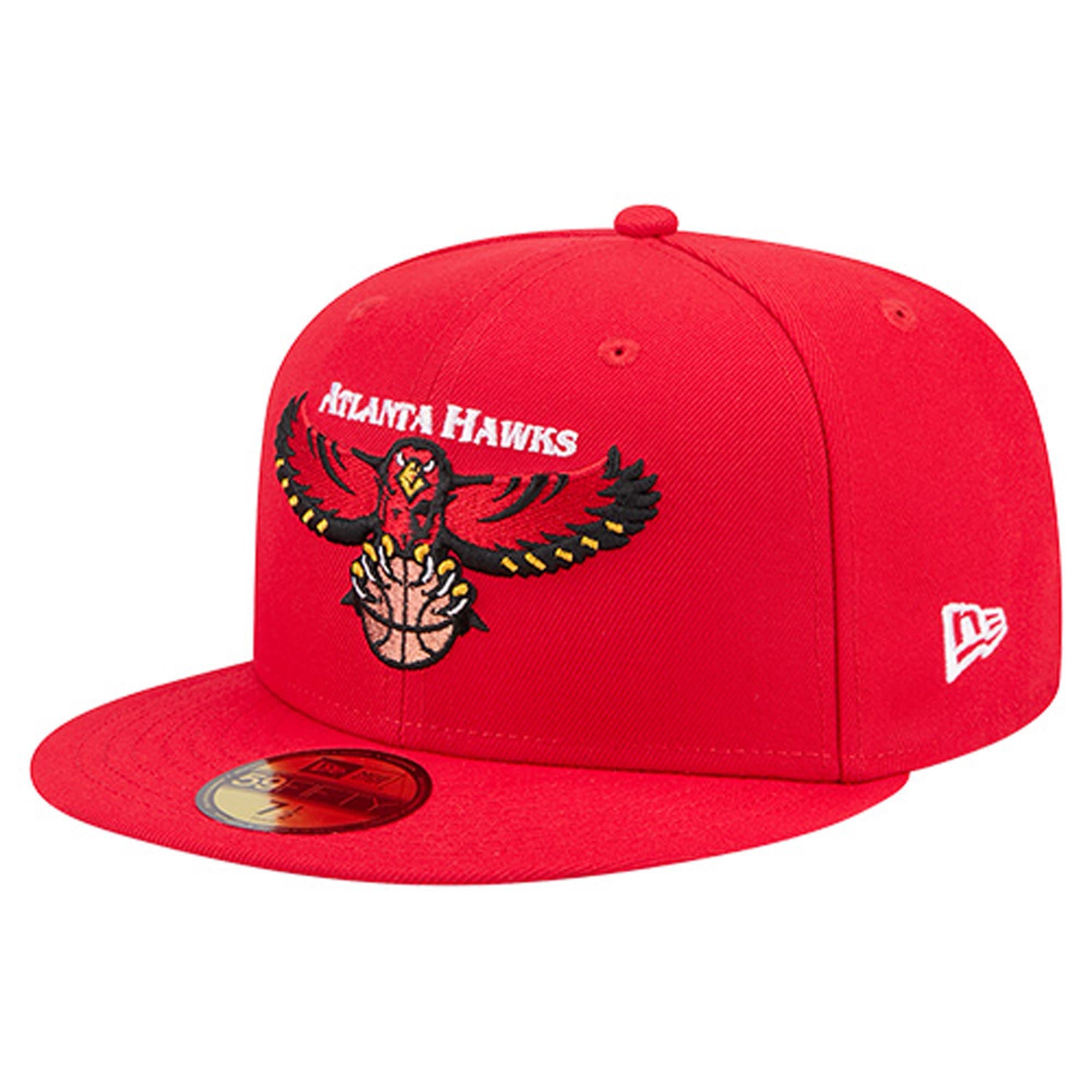 Men's Atlanta Hawks New Era Red Core Logo 59FIFTY Fitted Hat