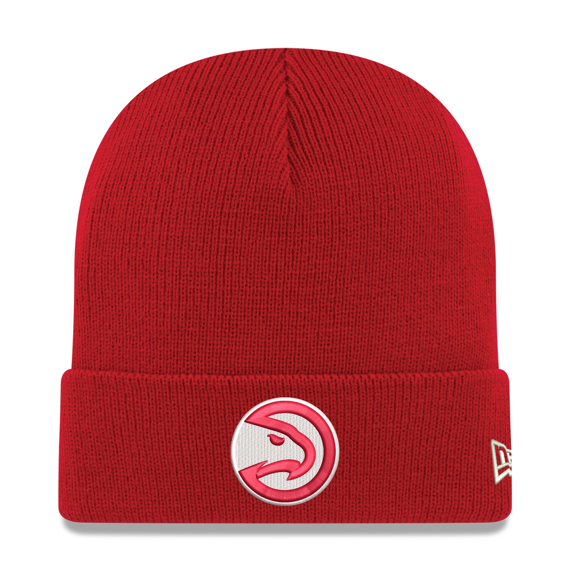 Men's New Era Red Atlanta Hawks Cuffed Knit Hat