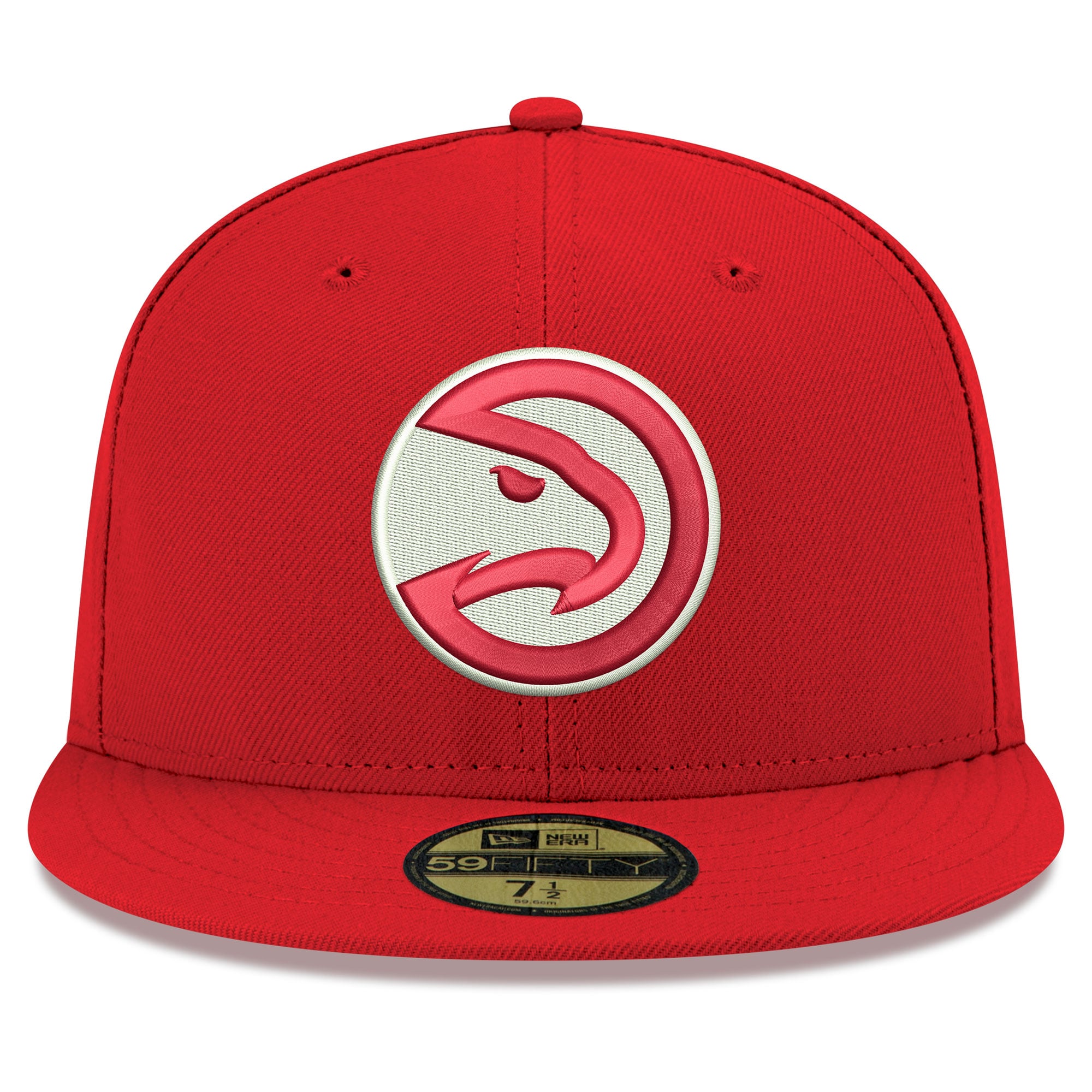 Men's New Era Red Atlanta Hawks Team 59FIFTY Fitted Hat