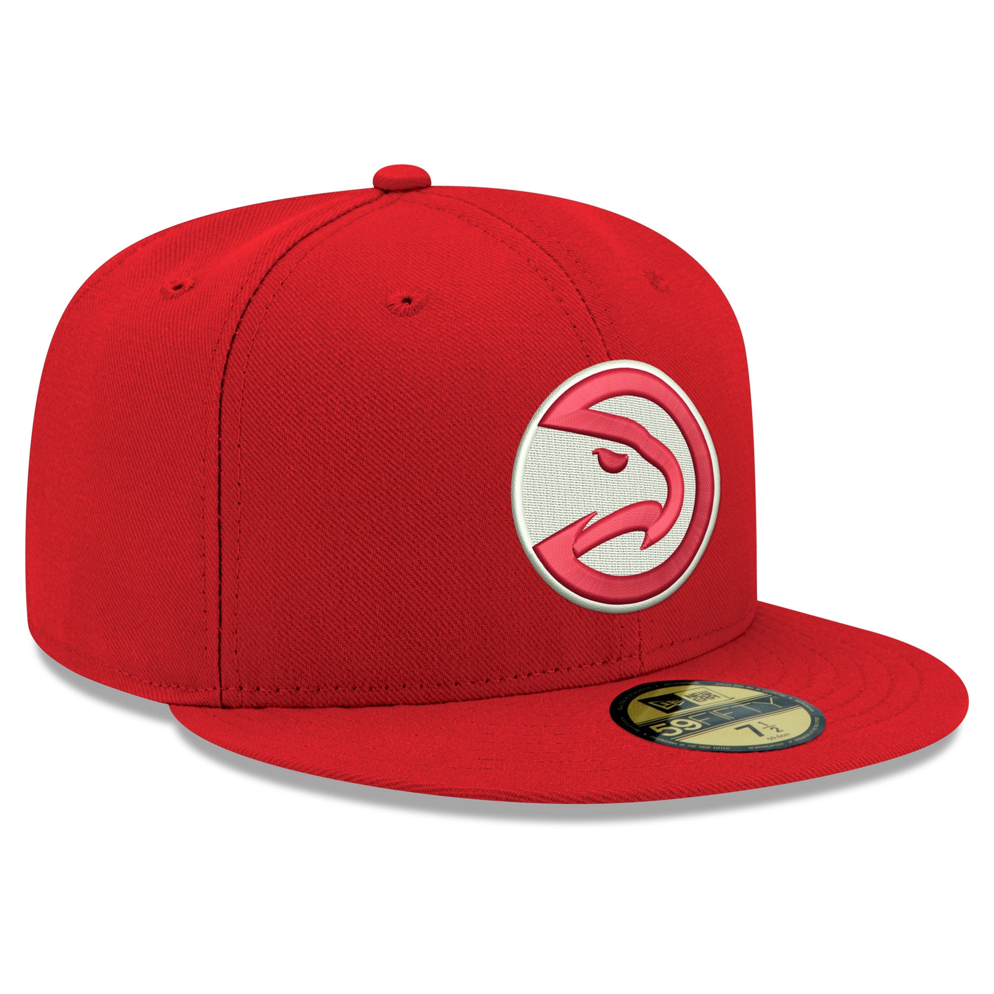 Men's New Era Red Atlanta Hawks Team 59FIFTY Fitted Hat