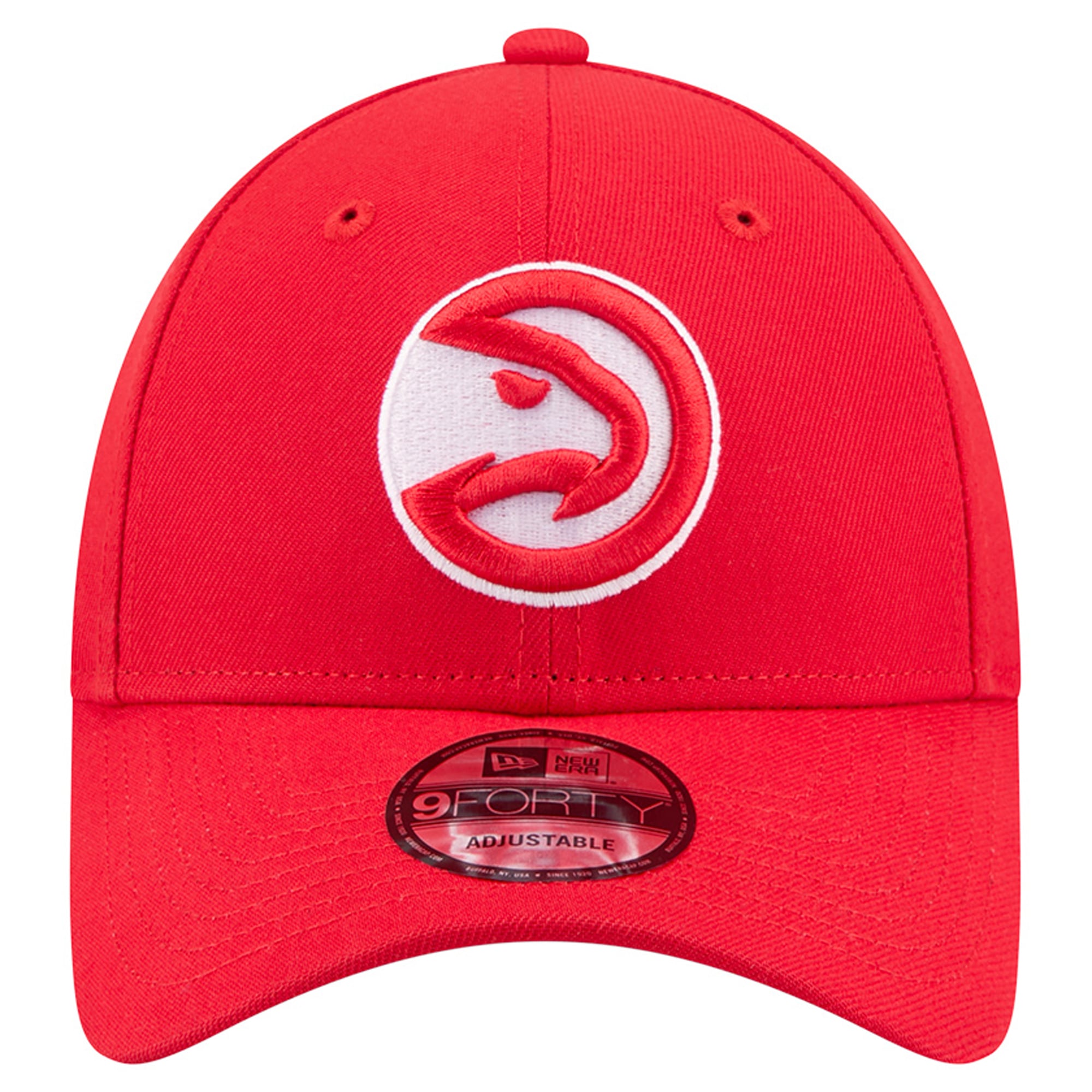 Men's New Era Red Atlanta Hawks Team 9FORTY Adjustable Hat