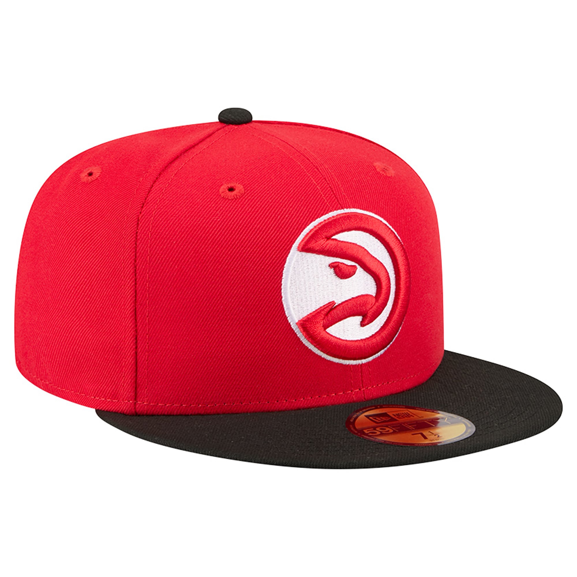 Men's New Era Red Atlanta Hawks Two-Tone 59FIFTY Fitted Hat