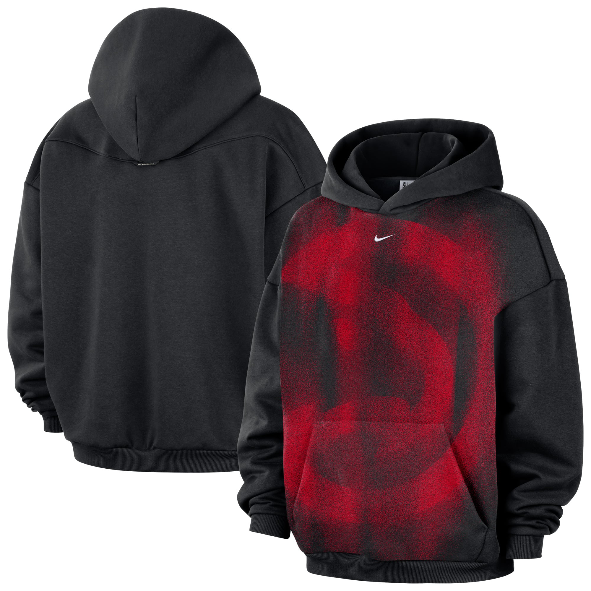 Sweat à capuche Nike Atlanta Hawks 2026 Standard Issue Practice Icon Fleece noir pour homme