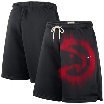 Atlanta Hawks Nike 2026 Standard Issue Practice Icon Fleece Shorts - Black