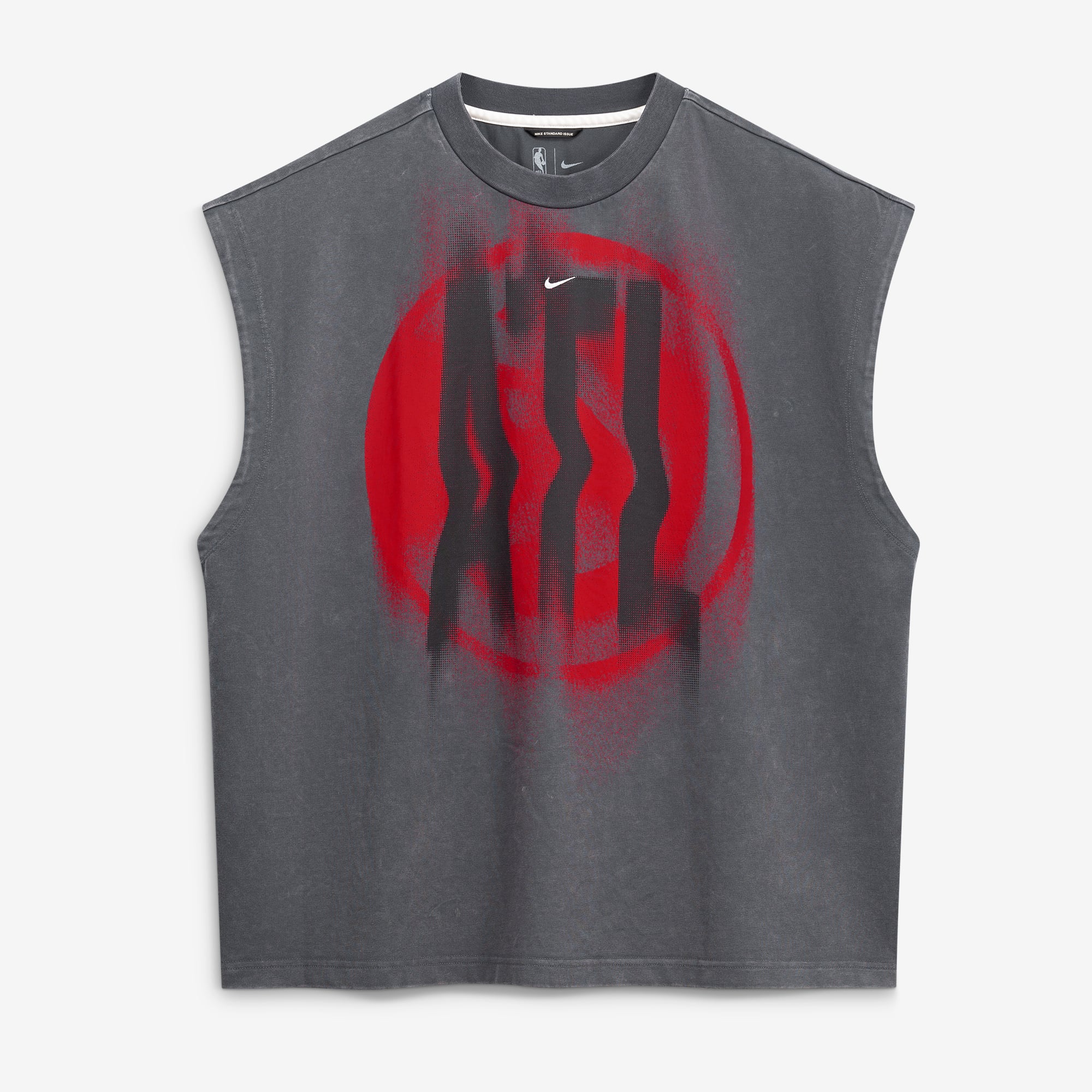 Men's Nike Charcoal Atlanta Hawks 2026 Standard Issue Pre-Game Sleeveless Top