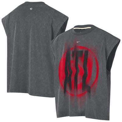 Atlanta Hawks Nike 2026 Standard Issue Pre-Game Sleeveless Top - Charcoal