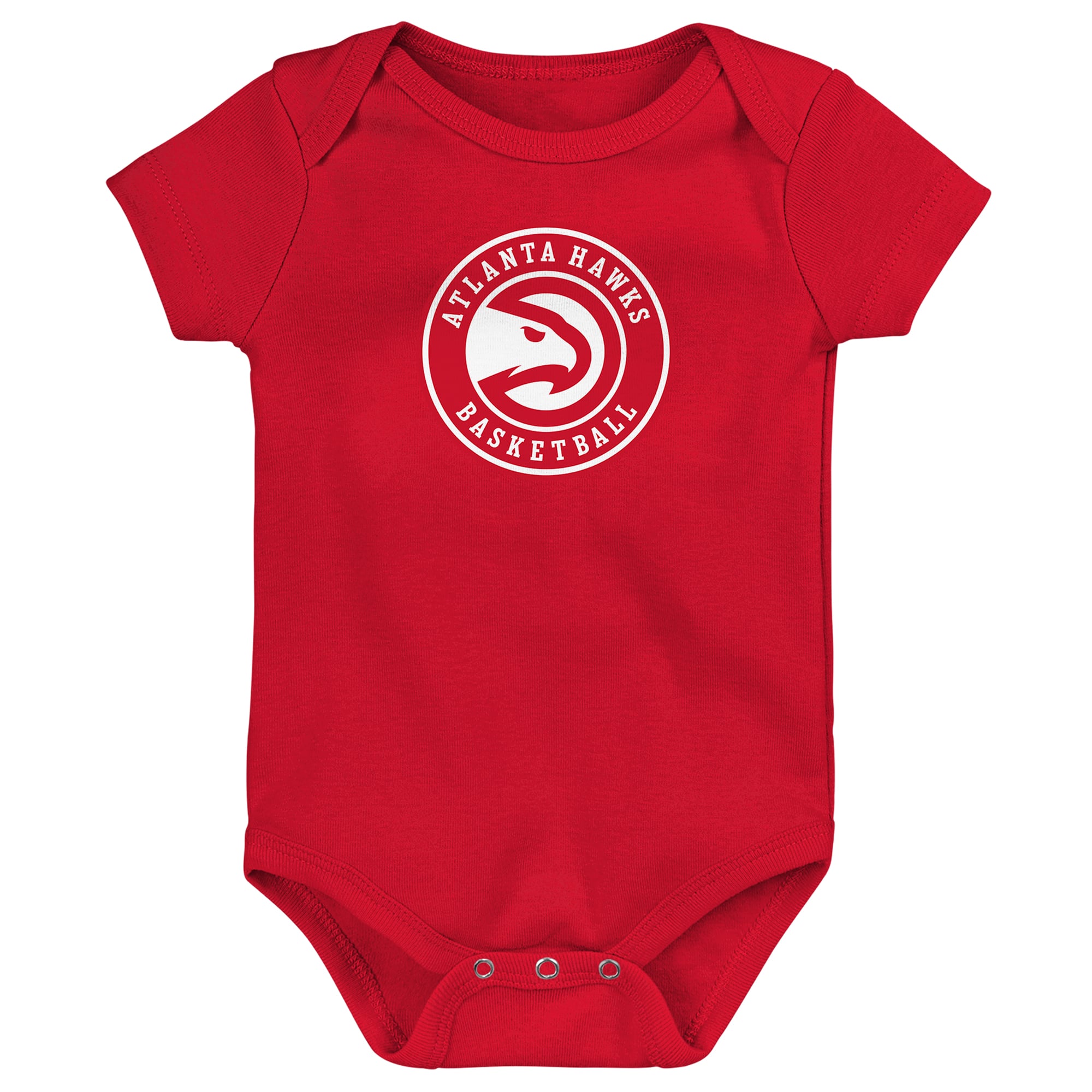 Newborn Outerstuff Red Atlanta Hawks Primary Logo Bodysuit