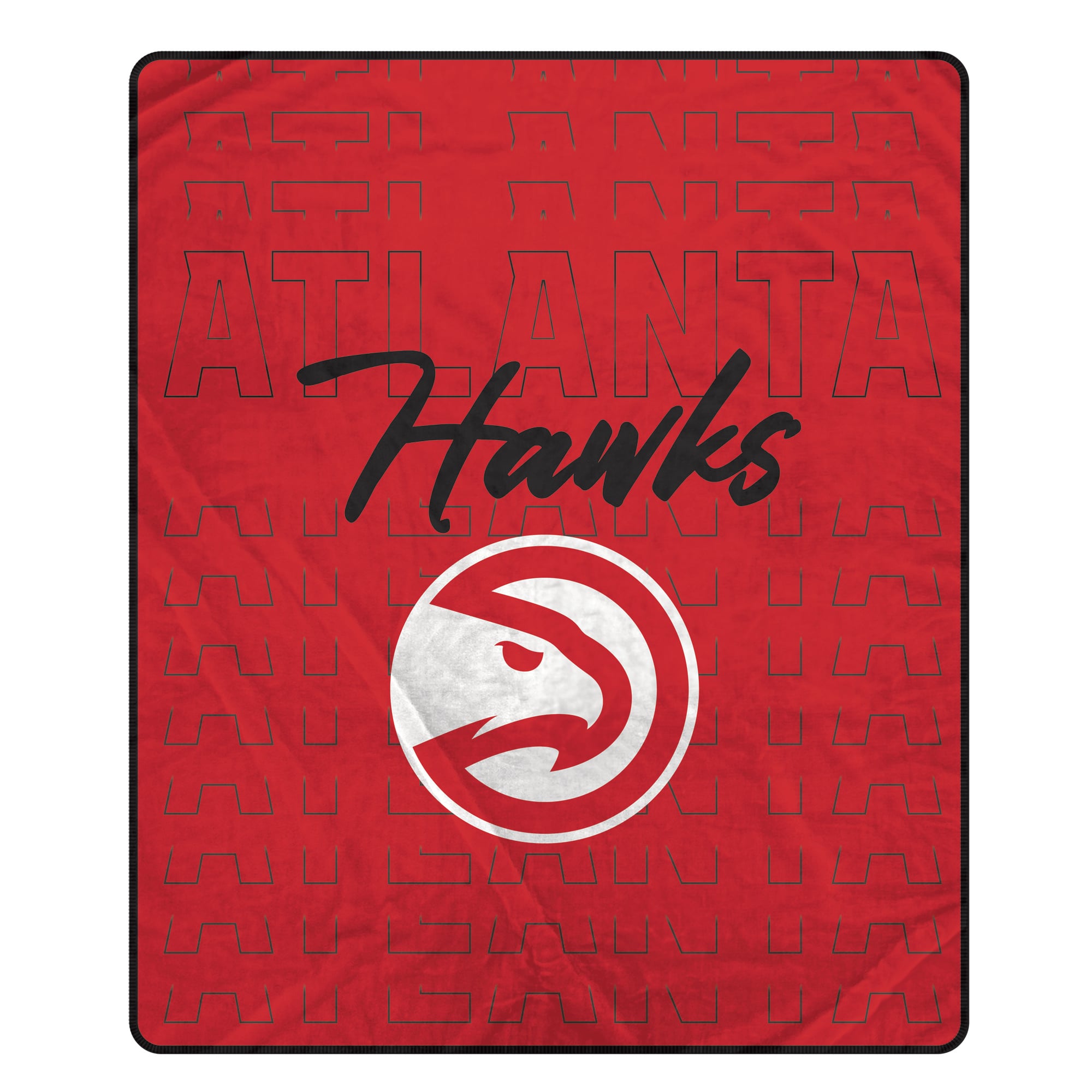 Couverture ultra douce Pegasus Atlanta Hawks Echo Script Fade 50" x 60"