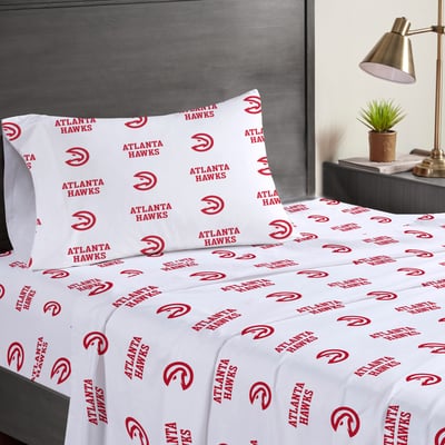 Atlanta Hawks Pegasus Three-Piece Twin Sheet Set