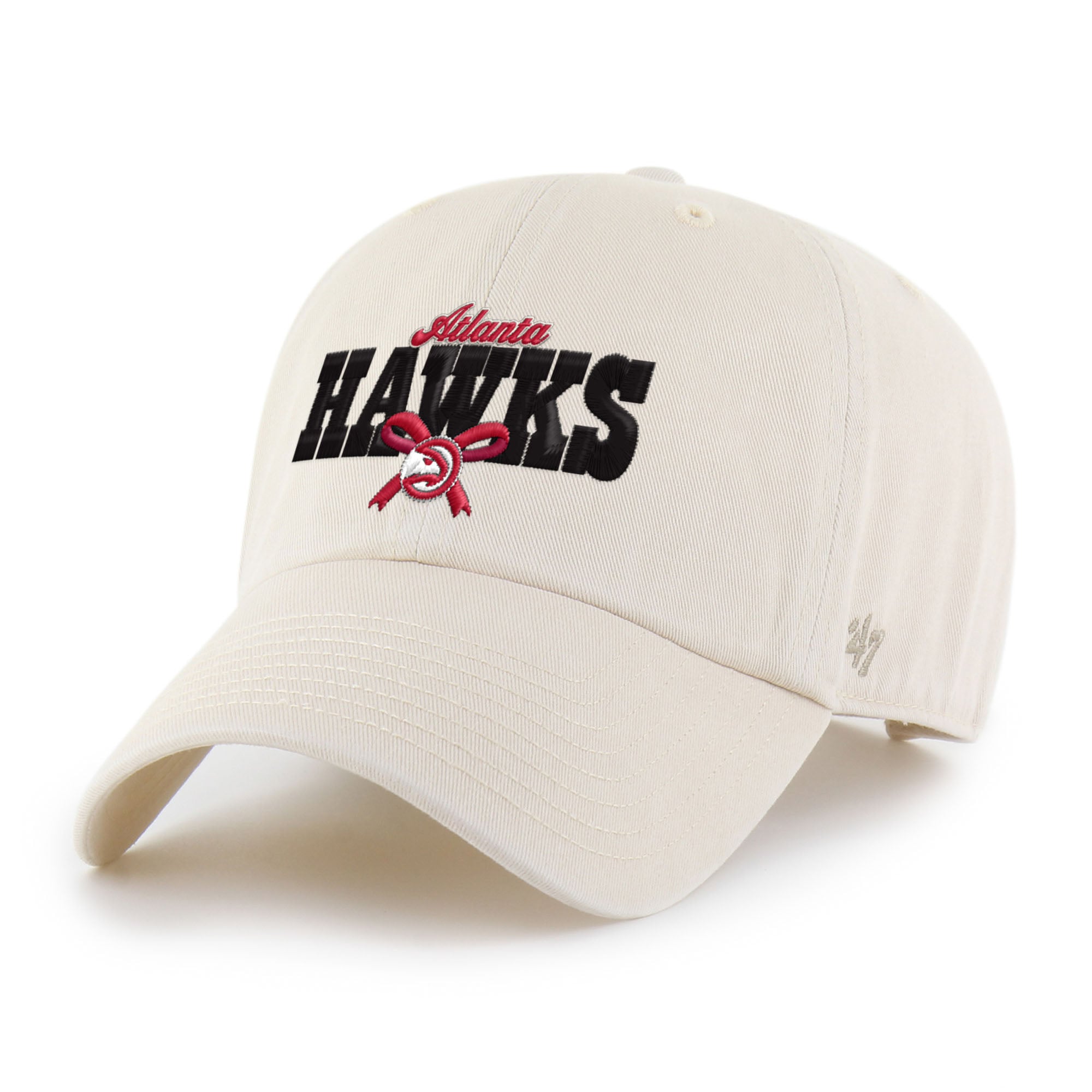 Women's Atlanta Hawks '47 Natural Bow Stack Clean Up Adjustable Hat