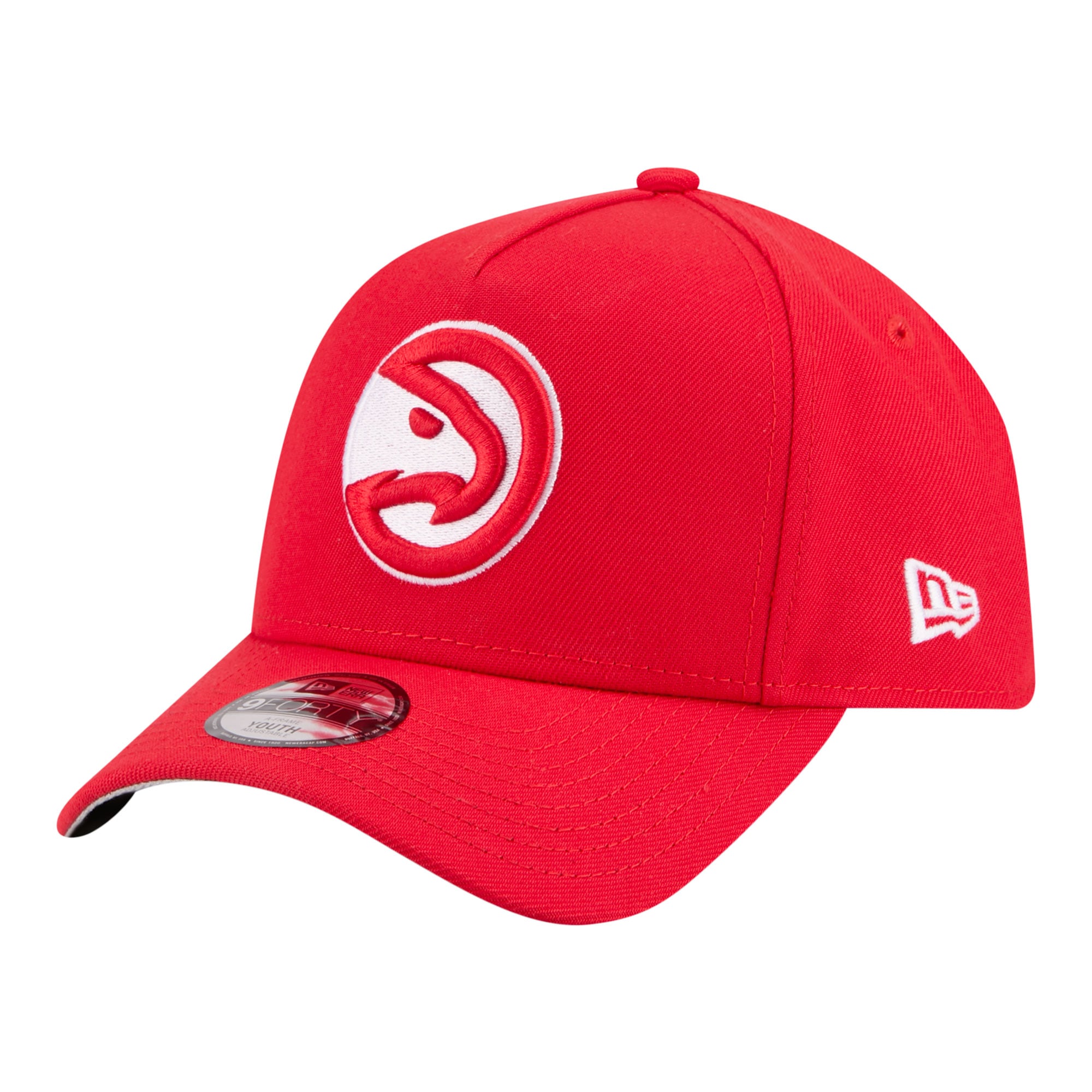 Youth Atlanta Hawks New Era Red 9FORTY A-Frame Adjustable Hat