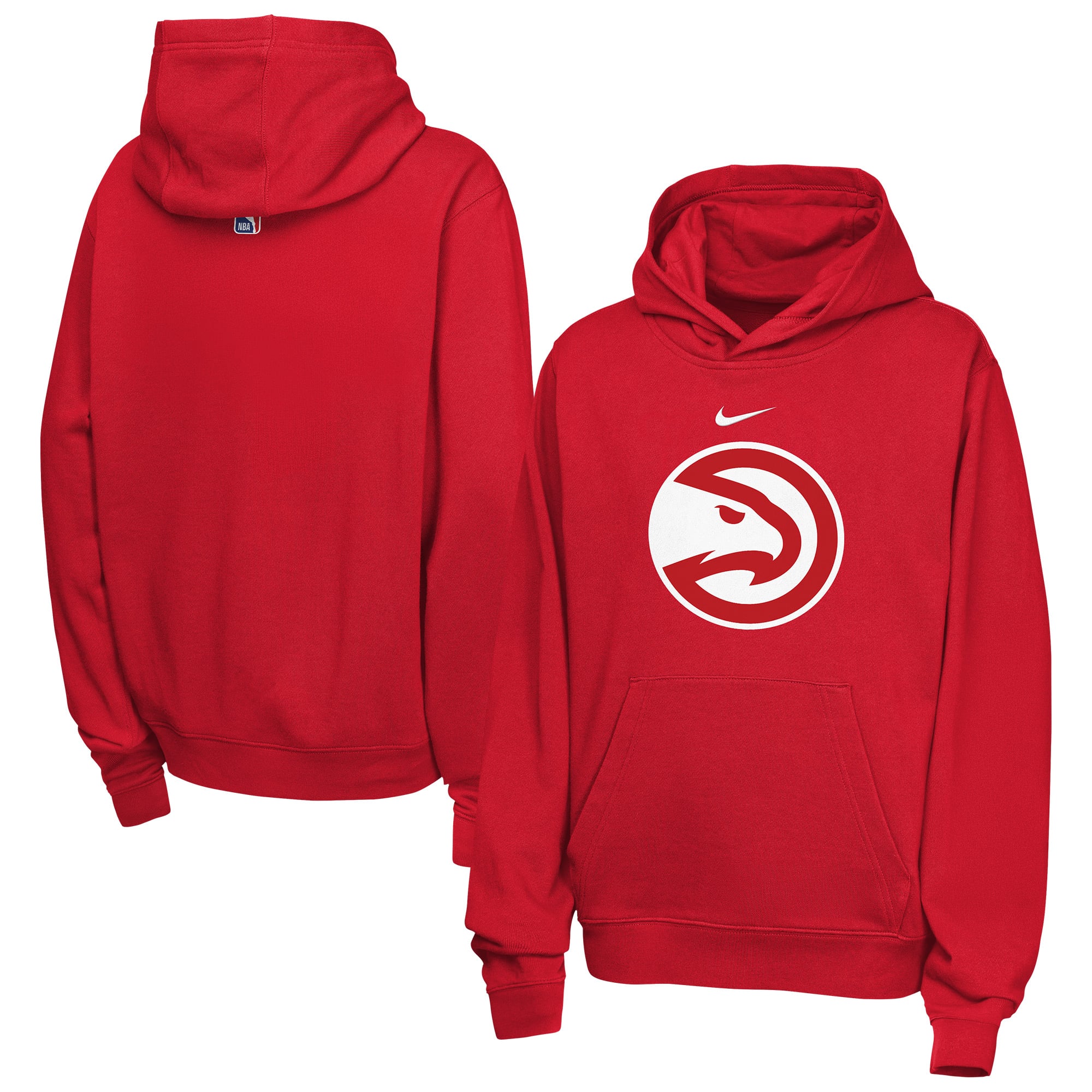 Sweat à capuche Nike rouge Atlanta Hawks Essential Logo Club pour enfant