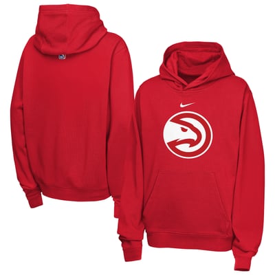 Atlanta Hawks Nike Youth Essential Logo Club Hoodie - Red