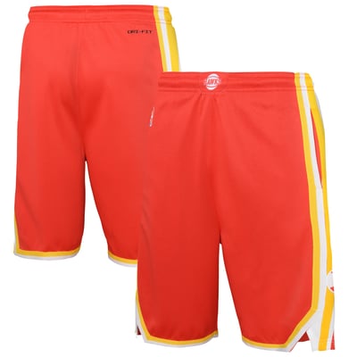Atlanta Hawks Nike Youth Icon Edition Swingman Shorts - Red