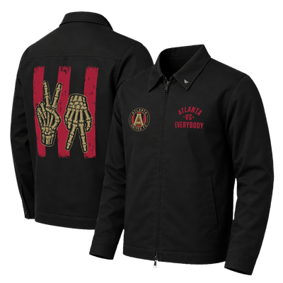 Atlanta United FC Paper Planes Unisex Full-Zip Work Jacket - Black
