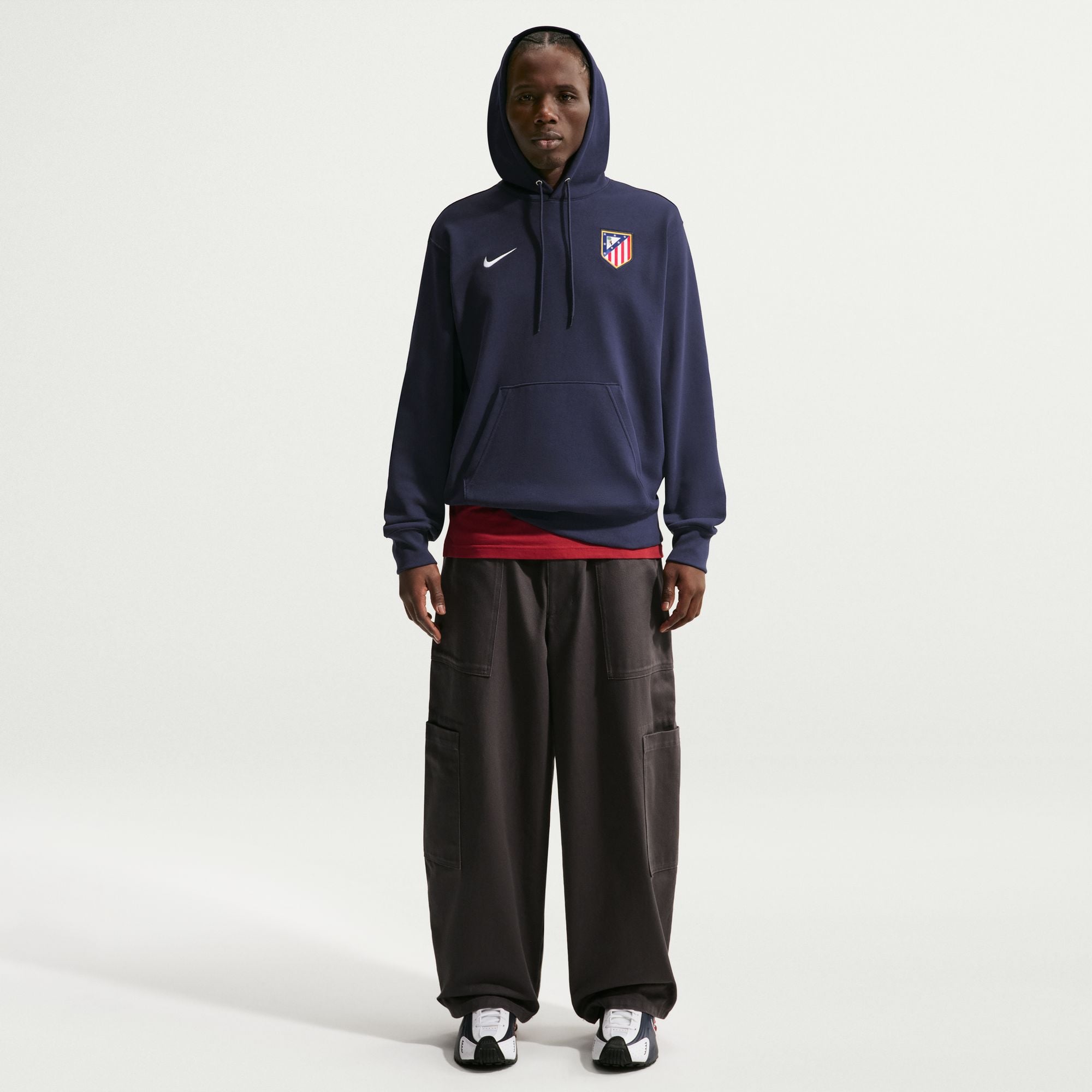 Sweat à capuche polaire bleu Nike Atlético de Madrid pour homme