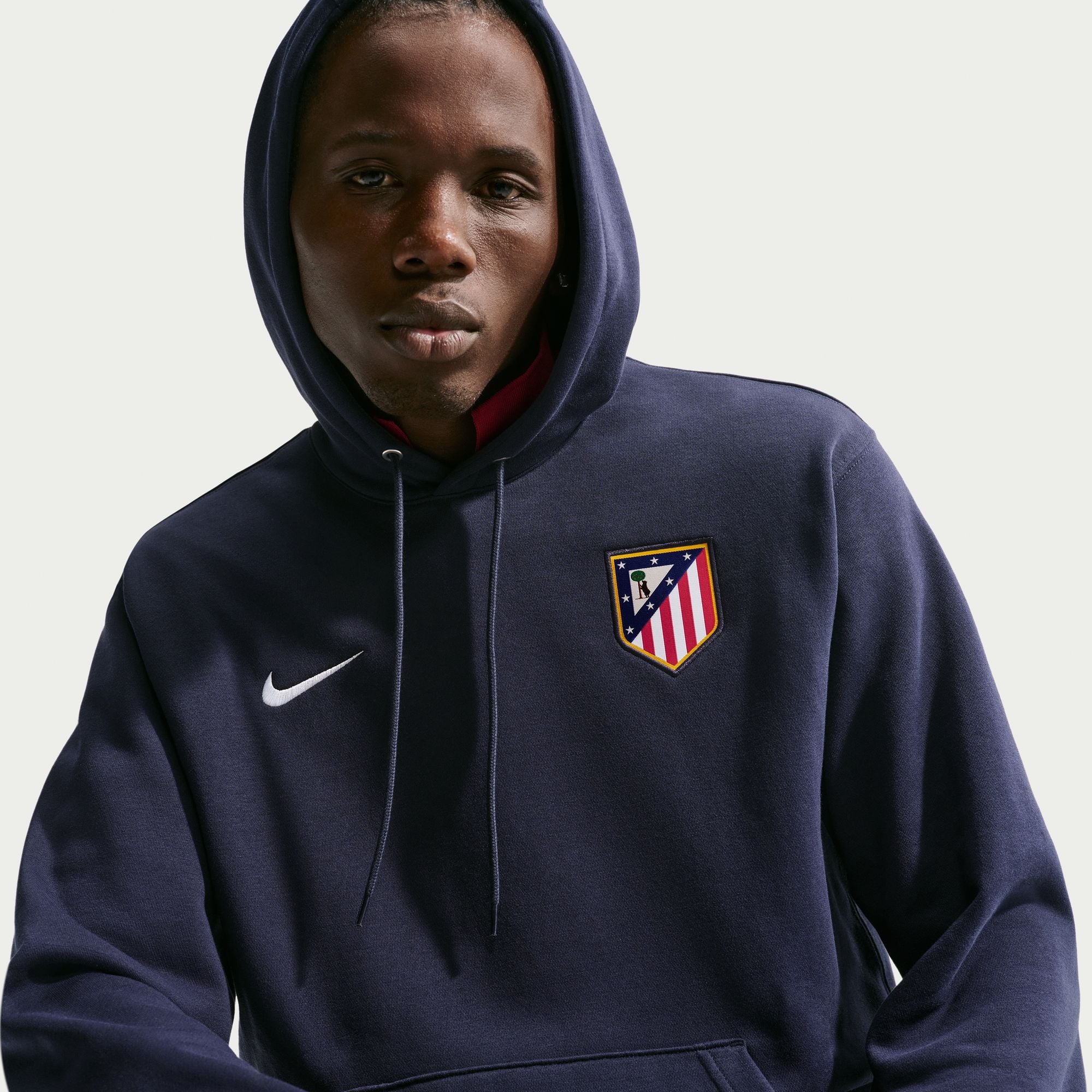 Sweat à capuche polaire bleu Nike Atlético de Madrid pour homme