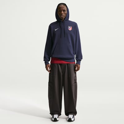Atletico de Madrid Nike Club Crest Fleece Hoodie - Blue