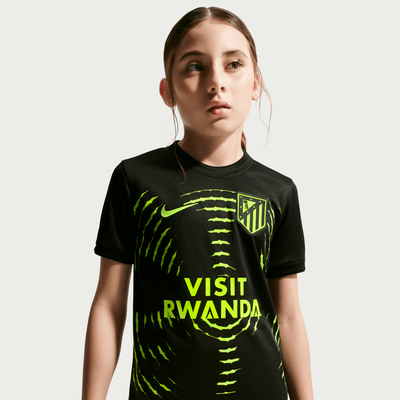  Atletico de Madrid Nike Youth 2026/27 Away Pre-Match Top - Black